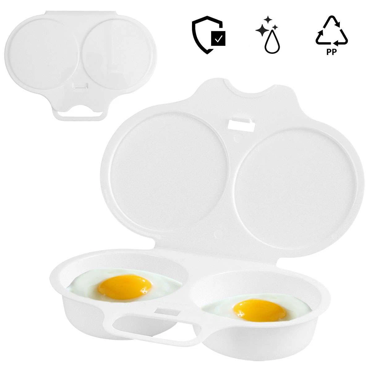 Microwave Egg Poacher Poached Egg Cooker Egg Maker Poached Egg Steamer Kitchen