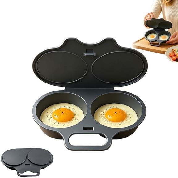 Microwave Egg Poacher with Lid & Handle, Oil-Free Quick Cooking Egg Maker, Food Grade Microwave Egg Poacher for Home Breakfast