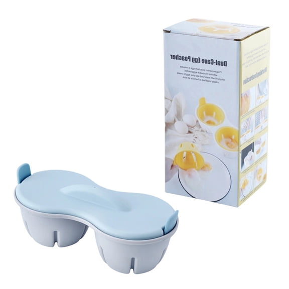 Microwave Egg Steamer 4 Grid High Temperature Resistant PP Egg Cooker Rapid Boiled Egg Maker For Home Kitchen Breakfast