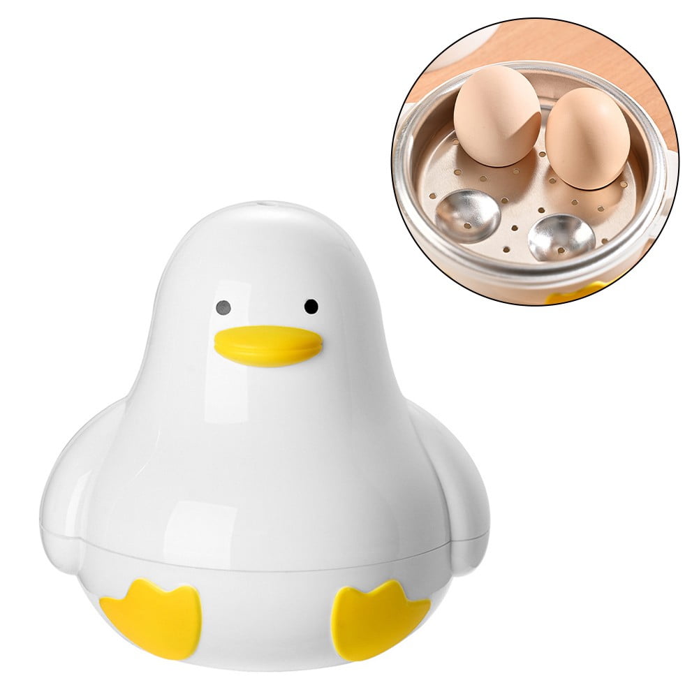 Microwave Egg Steaner for 4 Eggs Cute Duck Shape Microwave Egg Boiler Cooker