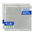 thumbnail image 1 of Microwave Filter replacement 6.81" x 6.34" Fits GE WB02X11534 Samsung DE63-00666A Microwave Grease Filter - Freshens and Filters Kitchen Air Entering the Over-the-Range Oven Stove Fan (2-Pack), 1 of 6