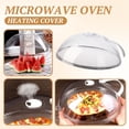 thumbnail image 1 of Microwave Food Cover Splatter Guard - Clear Microwave Plate Cover With Handle, Heat-Resistant Microwave Splatter Lid For Reheating, Microwave Safe Cover For Bowls, Plates, And, 1 of 7