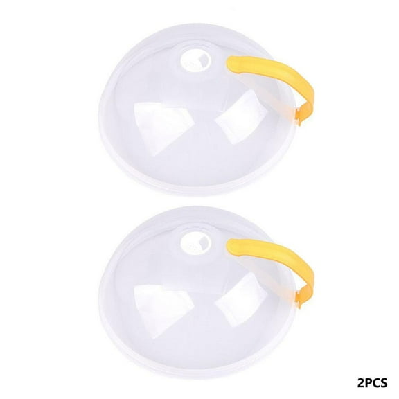 Microwave Food Dish Anti-Splatter Cover Guard Lid With Steam Vents Plate kol0