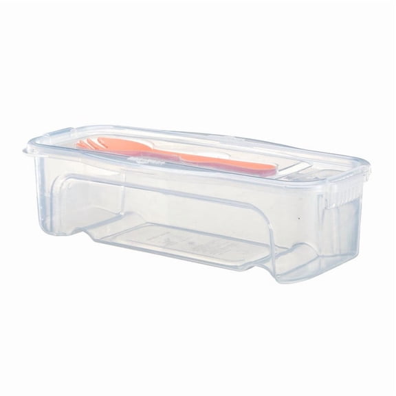 Microwave-Friendly Pasta Cooker with Lid: Clear PP Container, Heat-Resistant Noodle Bowl & Airtight Storage for Spaghetti, Fruits, Lettuce (With Drain Holes, Dishwasher Safe)