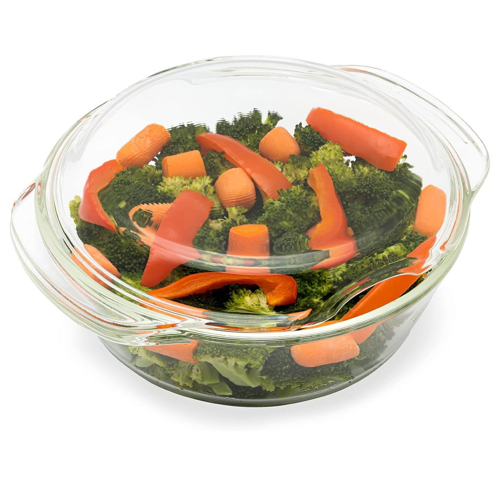 Microwave Glass Food Steamer, Microwavable Vegetable Steamer, 100