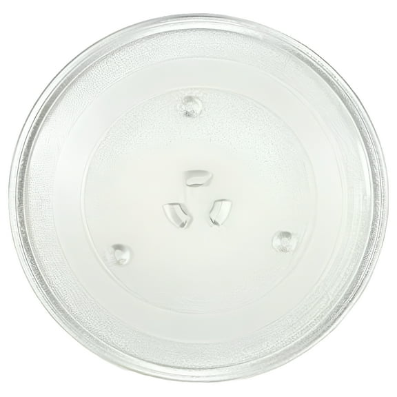 IMPRESA 11.25-Inch Microwave Glass Plate Replacement - Compatible with GE & Samsung Microwaves - Clear Round Glass Turntable Tray - Microwave Plate Replacement