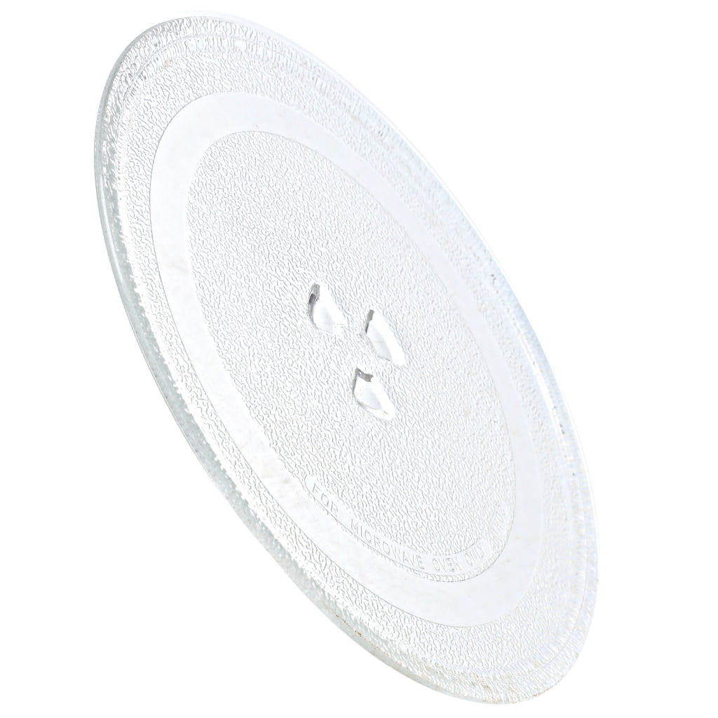 Microwave Glass Turntable 24.5cm Y-Base Heatproof Rotating Plate Dishwasher Safe Replacement
