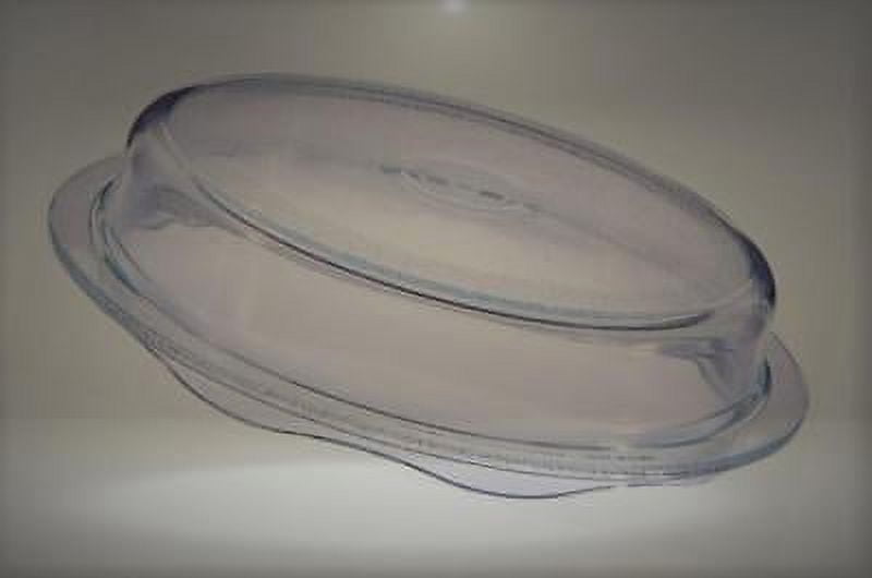 Cuchina Safe 2-in-1 Cover 'n Cook Vented Glass Microwave Plate Cover and Baking Dish