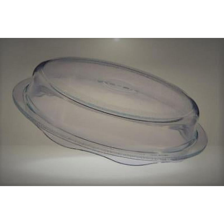 Cuchina Safe 2-in-1 Cover 'n Cook Vented Glass Microwave Plate Cover and  Baking Dish; Easy to Grip for Baking and Serving