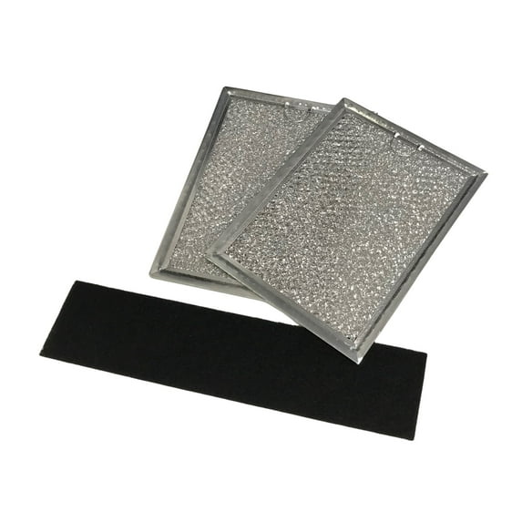 Microwave Grease And Charcoal Filter Set Compatible With Electrolux Model Numbers EI30BM5CHWA, EI30BM5CHWB, EI30BM5CHWC