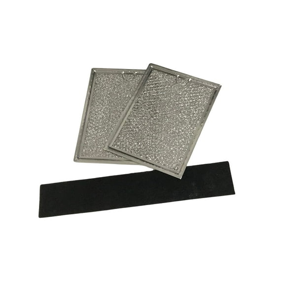 Microwave Grease And Charcoal Filter Set Compatible With Sharp Model Numbers R1514, R-1514, R1520LK, R-1520LK, R1520LQ