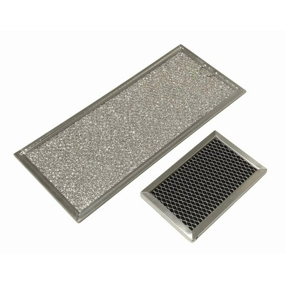 Microwave Grease & Charcoal Filter Set Compatible With GE Model Numbers JVM1730DP2WW, JVM1740DP2BB, JVM1740DP2CC