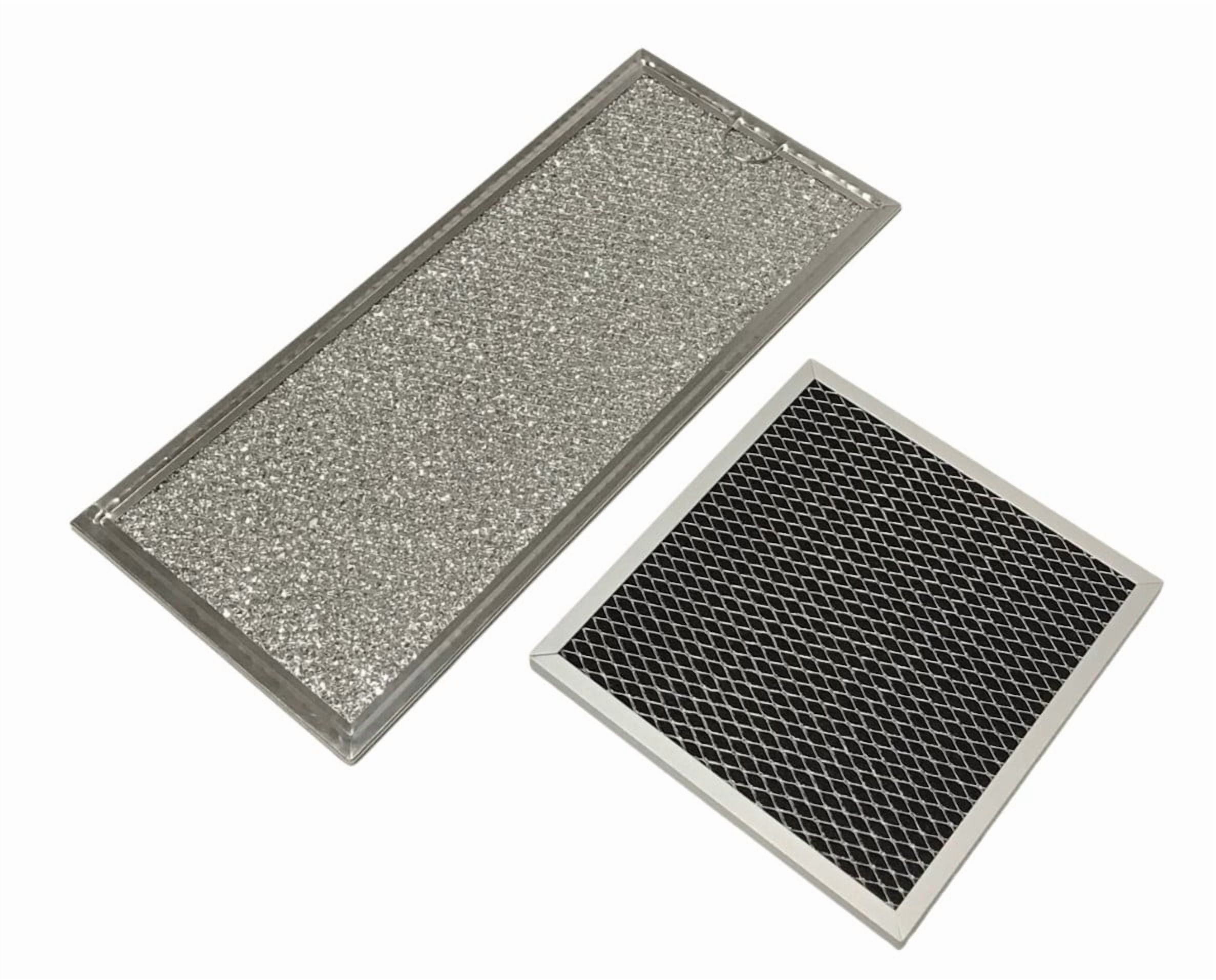 Microwave Grease & Charcoal Filter Set Compatible With Whirlpool Model Numbers MH1150XMS0, MH1150XMS1, MH1150XMS2
