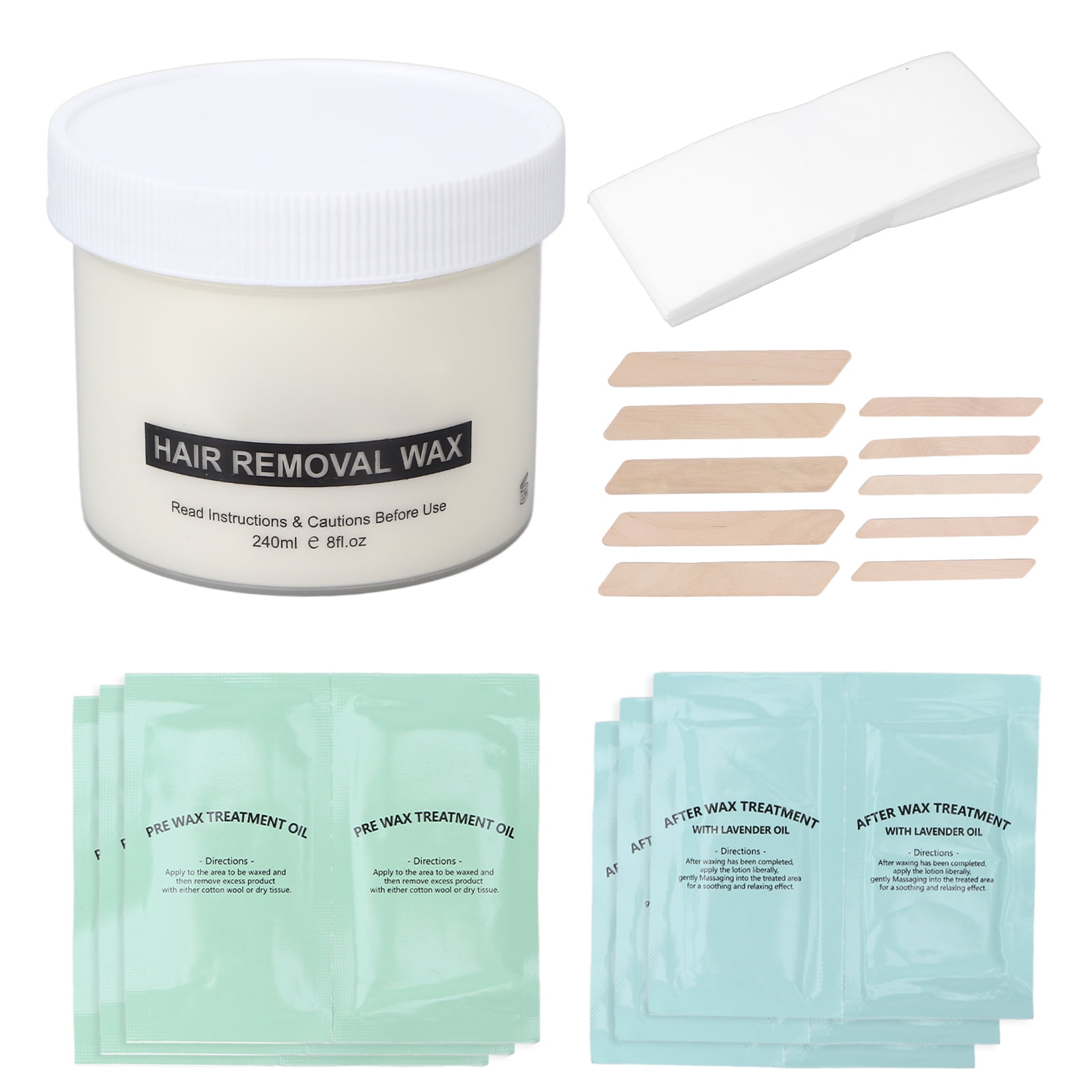 Microwave Hair Removal Wax Cleaning Wipes Wax Applicator Depilatory Wax