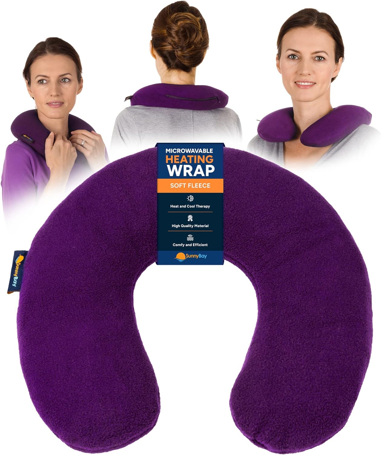Microwave Heating Pad, Microwavable Heated Neck Pillow For Moist Hot Or