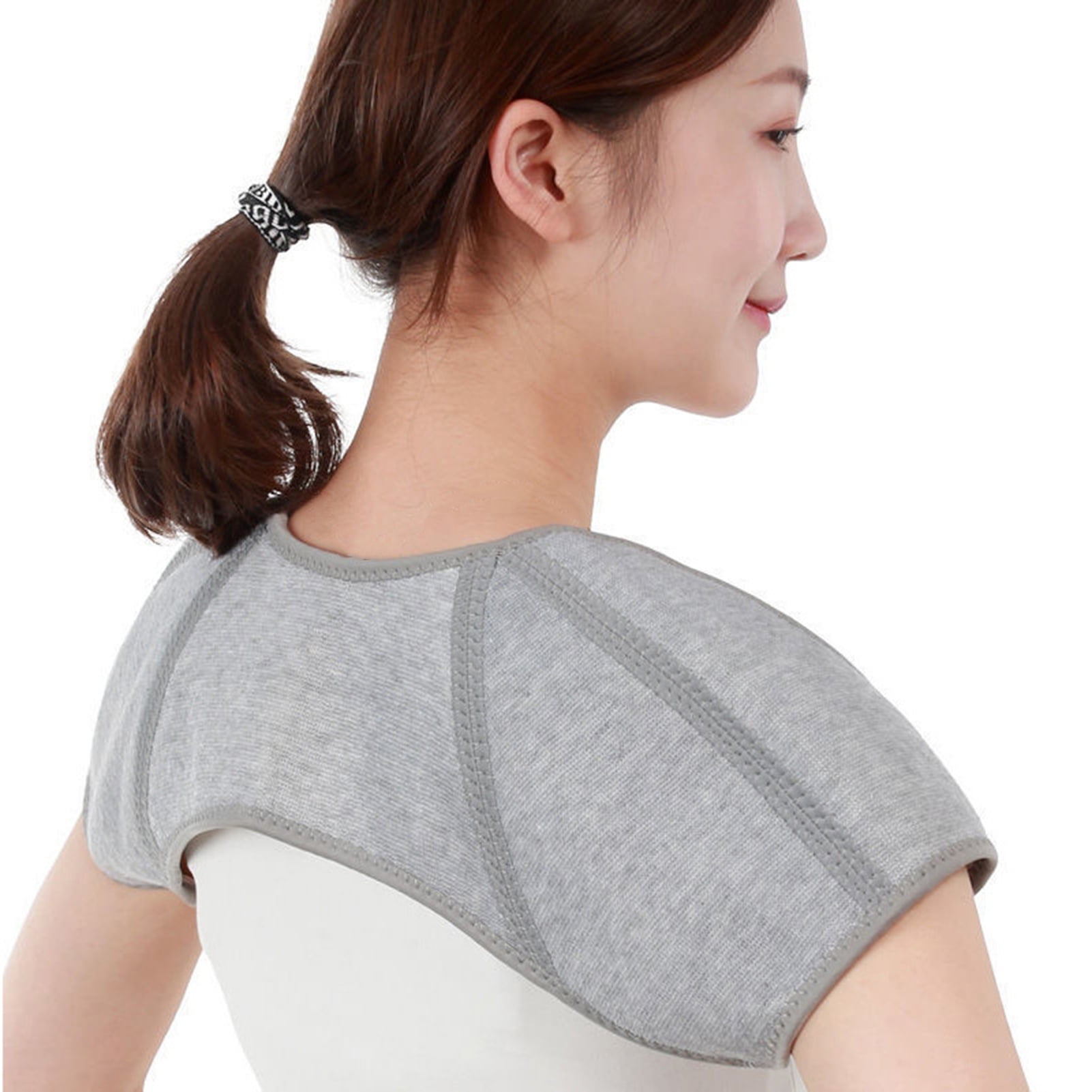 Microwave Heating Pad for Neck and Shoulders, Weighted Neck and Shoulder Wrap for Pain Relief