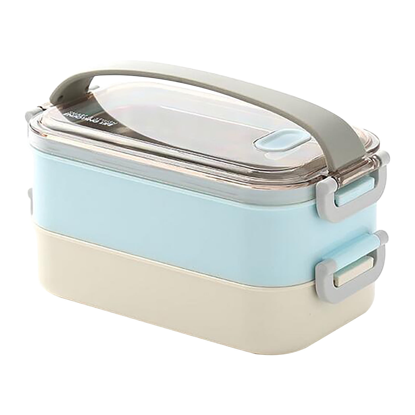 Microwave Lunch Box Japanese Wood Bento Box 2 Layer Container Storage New