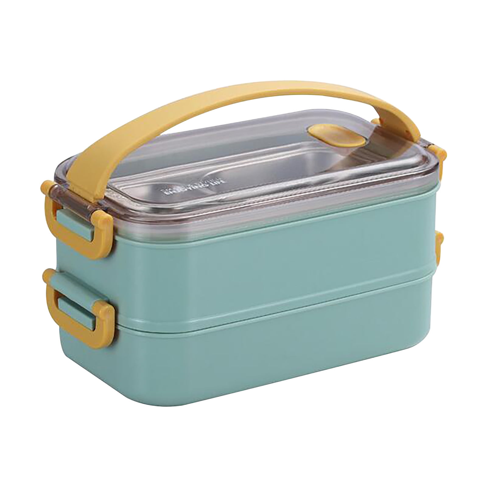 Microwave Lunch Box Japanese Wood Bento Box 2 Layer Container Storage New
