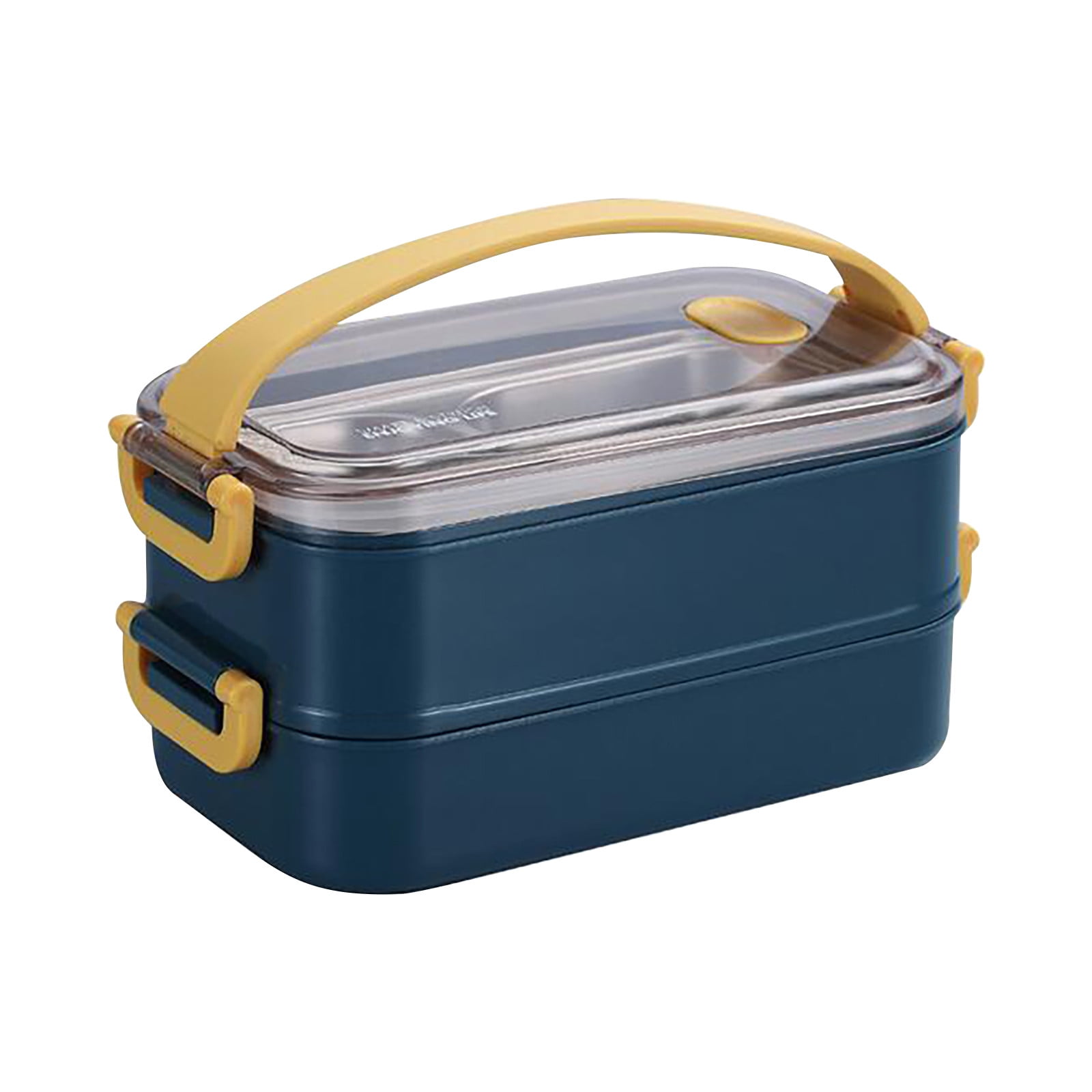 Microwave Lunch Box Japanese Wood Bento Box 2 Layer Container Storage New