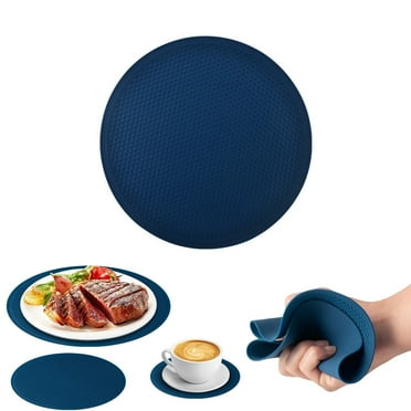 Microwave Mat Silicone Trivets For Hot Dishes Pots &Pans Hot Pads For Kitchen Silicone Mats Counter Versatile Mat Cover Heat Mat For Microwave &Oven Teal，A Silicone Honeycomb Insulation Pad