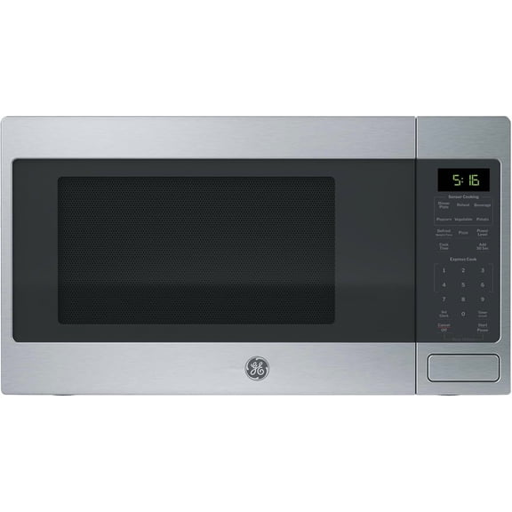 Microwave Oven, 1,150-watt Capacity, 1.6 Cubic Ft., 8 Auto Setting Cooking Settings, Child-Lock Technology, Kitchen Essentials for The Countertop, Stainless Steel