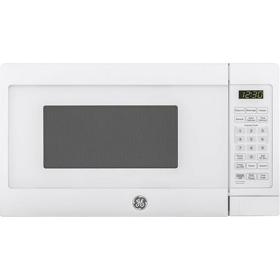 Microwave Oven, Compact 0.7 Cubic Ft., 700-watt Capacity, 6 Auto Cooking Settings, Child-Lock Technology, White