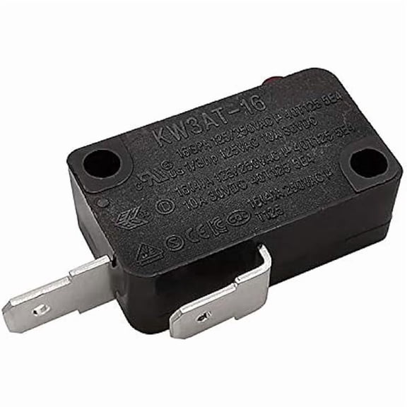 Microwave Oven Door Switch Replacement Part, 16A 125VAC, KW3AT-16 (Downward Compatible with KW3A-16), Normally Open - 1Pc - Multi-Functional High-Efficiency Design for Modern Kitchen Ho