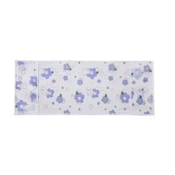 Microwave Oven Dust Cover, Waterproof PEVA Appliance Protector with 4 Side Storage Pockets for Small Toasters and Ovens, 13x39 Inch Oil-Proof Protective Fabric Shield for Home Kitchen, Purple