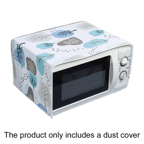 Microwave Oven Dust Proof Cover Waterproof Oilproof Protective Cover with Side Pockets for Kitchen Appliance Decoration Storage for Fridge or Refrigerator, Anti-Oil Dustproof Home Decor