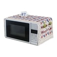 thumbnail image 1 of Microwave Oven Dustproof Cover Microwave Protective Cover,Anti-Dust Linen Fabric Microwave Oven Cover Dustproof Cloth Cover with Storage Pockets Kitchen Toaster Appliance Protector, 1 of 9