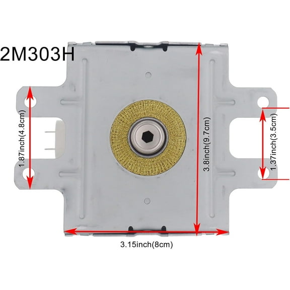 Microwave Oven Magnetron 2M303H Replacement 3.15V 1080W 2465MHz High Efficiency