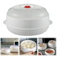 thumbnail image 1 of Microwave Oven Steamer,Multifunctional Microwave Vegetable Steamer with a Transparent Lid,Cookware Micro Wave Dish,Kitchen Cooking Steamers for Cooking Dumplings,Vegetable(1 Layer), 1 of 9