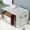 thumbnail image 1 of Microwave Oven Top Cover Dustproof Linen Machine Protector Decorative Kitchen Appliance Cover with Side Storage Pockets 13x39inches, 1 of 6