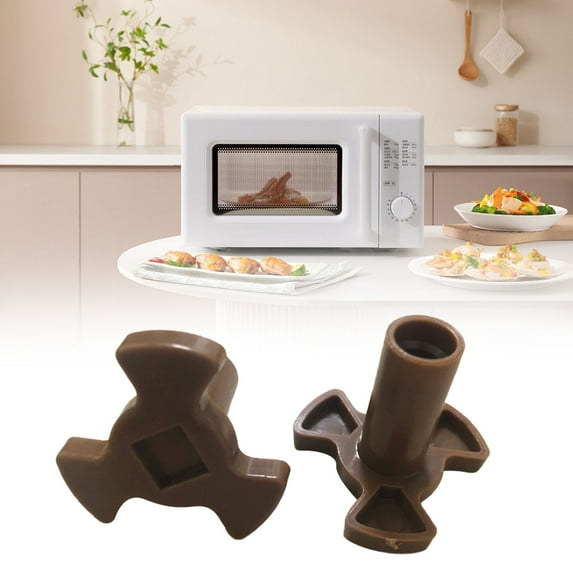 Microwave Oven Turntable Replacement Y Shaped Drive Hub And Glass Tray Adapter Ring Universal Fit For Most Microwave Brands Easy Installation For Smooth Rotation And Even Heating