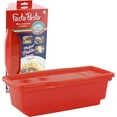 thumbnail image 1 of Microwave Pasta Cooker- The Original Fasta Pasta (Red) No Mess, Sticking or Waiting For Boil- Perfect Al Dente Every Time- for Dorms, Small Kitchens, or Offices, 1 of 5