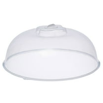 Microwave Plate -Splatter Lid for Food Heating in Kitchen - Transparent Cover with Steam Vents and Handle - Oil Proof for Oven Use by Closure Bags & Lids