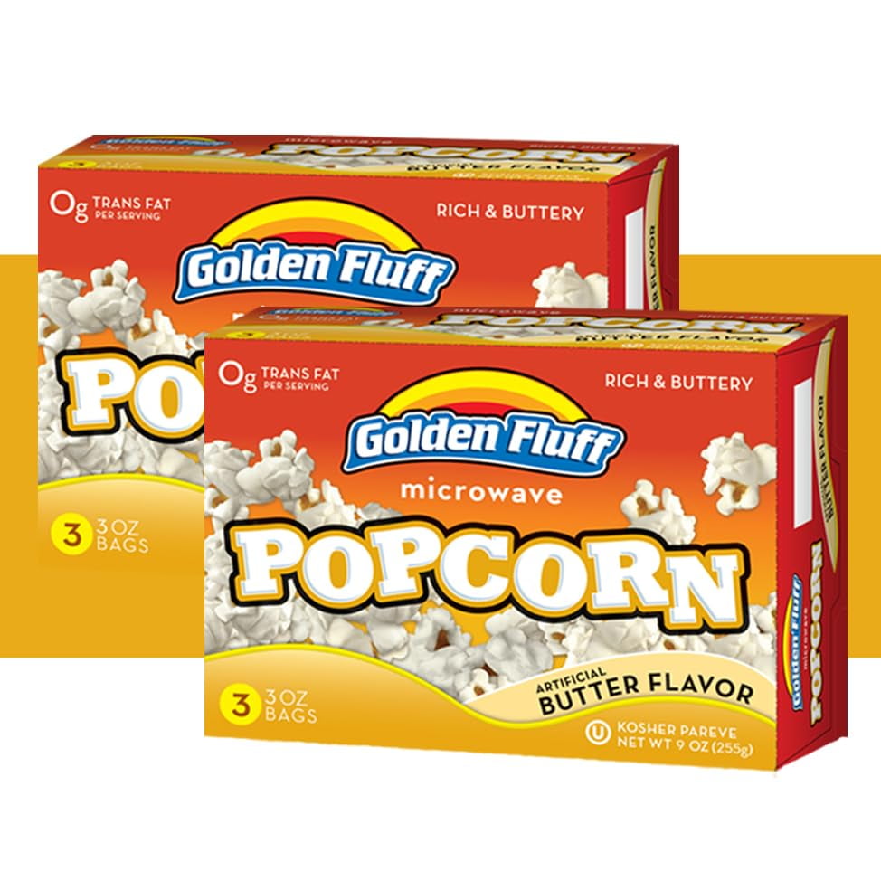 Microwave Popcorn Bags in Bulk Dairy Free Butter Flavored Popcorn
