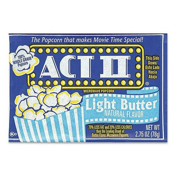 Microwave Popcorn, Light Butter, 2.75 Oz Bag, 36/carton | Bundle of 5 Cartons