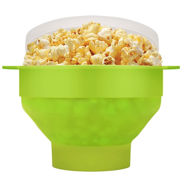 Microwave Popcorn Popper, Silicone Popcorn Maker Collapsible Bowl with