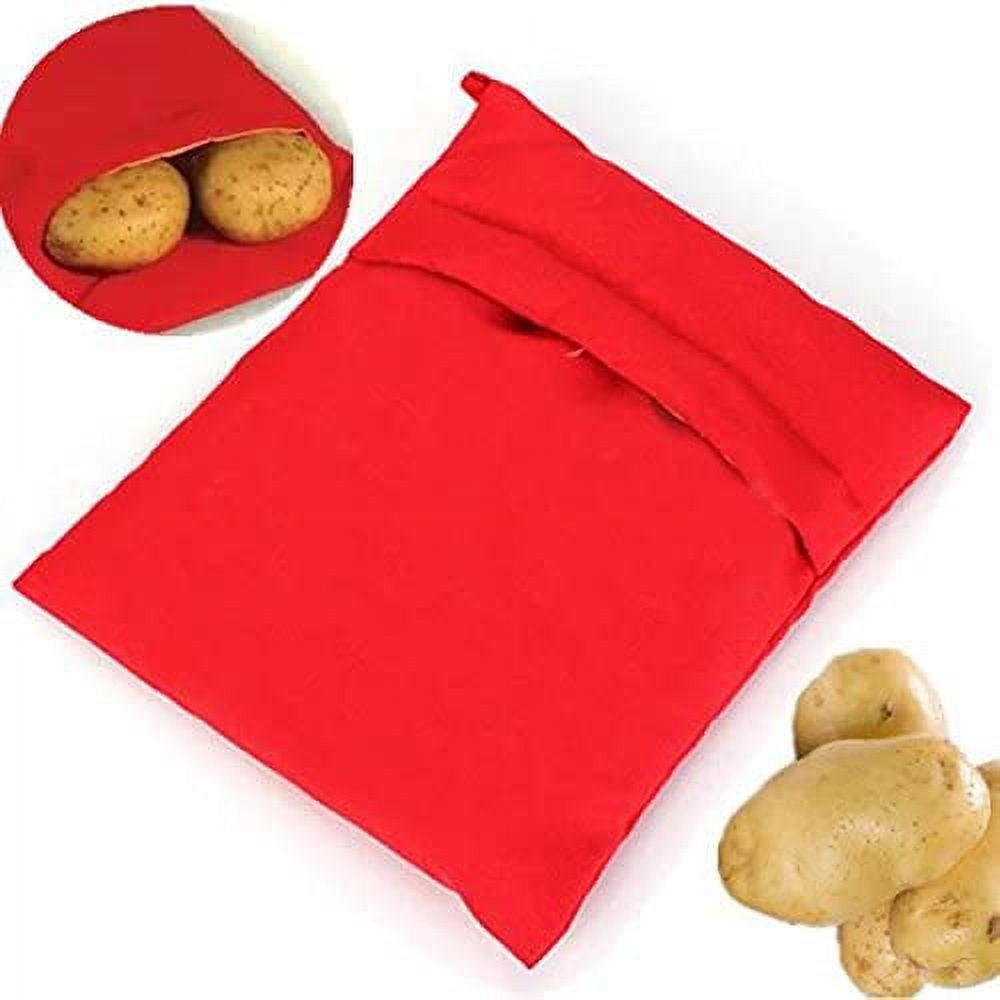 Microwave Potato Bag, 2 Pack Reusable Express Microwave Potato Cooker Bag, Baked Potato Cooker