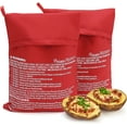 thumbnail image 1 of Microwave Potato Bag, 3 Pack of Reusable Baked Potato Microwave Baking Bag, Red, 1 of 7