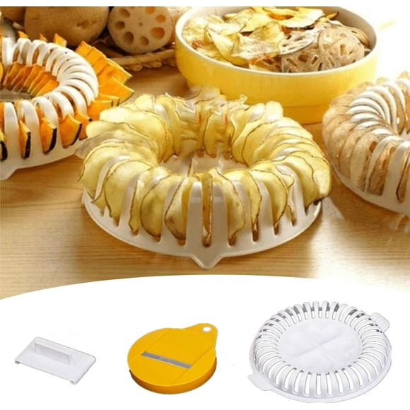 Microwave Potato Chip Maker, Potato Chips Baking Tray, Chip Crisper Microwave Oven Potato Chip Baking Tray Potato, Home Baking Gadget DIY Snack Food Rack Kitchen Tools