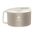 thumbnail image 1 of Microwave Ramen Bowl with Handles,304 Stainless Steel Liner Bowl, Microwavable Soup Mug with Lid Large Soup Cups for Ramen Noodle Cereal (khaki,1100ml), 1 of 6