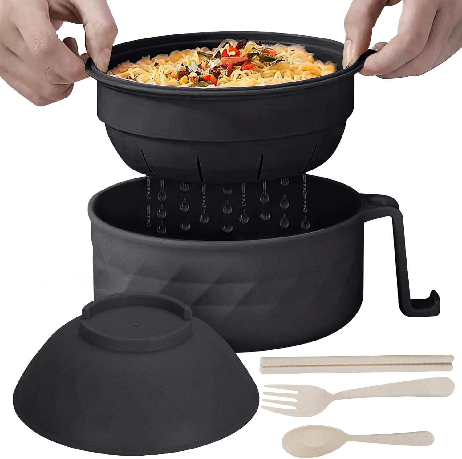 Microwave Ramen Bowl,Ramen Bowl Set,Ramen Bowl With Chopsticks and ...