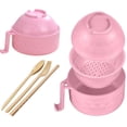 thumbnail image 1 of Microwave Ramen Bowl with Strainer,Happon 40oz Ramen Noodles Bowl Set, Microwave Ramen Bowl with Chopsticks, Spoon and Fork, Portable Ramen Cooker for Noodles, Soup, and Salad, 1 of 7