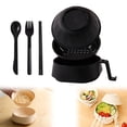 thumbnail image 1 of Microwave Ramen Cooker Bowl with Lid & Chopsticks - Instant Ramen Bow with Drainage, for College Dorm, Apartment & Office(Black), 1 of 9