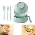 thumbnail image 1 of Microwave Ramen Cooker Bowl with Lid & Chopsticks - Instant Ramen Bow with Drainage, for College Dorm, Apartment & Office(Green), 1 of 9