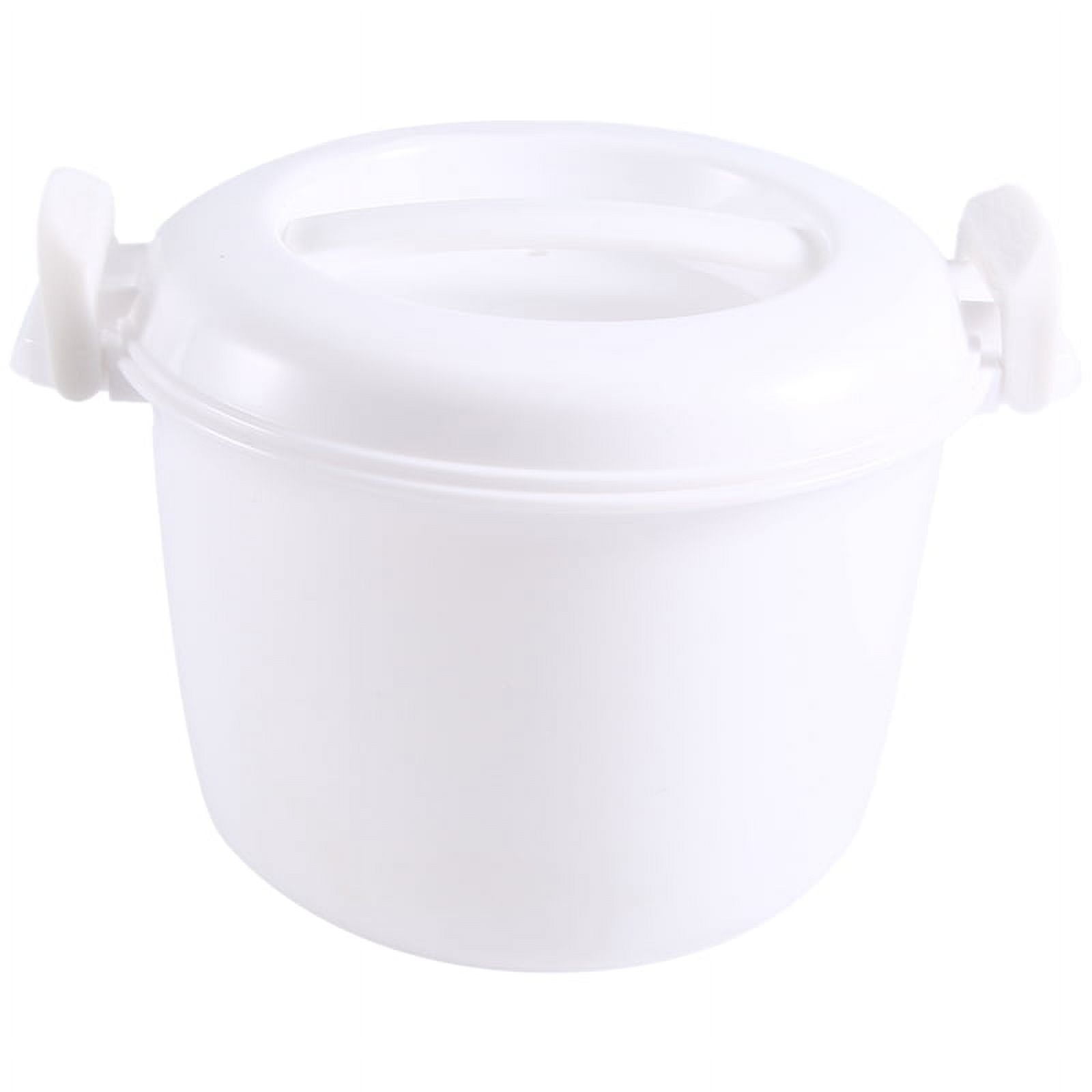 Microwave Rice Cooker Multifunction Small Lunch Container Microwave Cooker Cookware for Microwave Oven 17.5x21x14cm