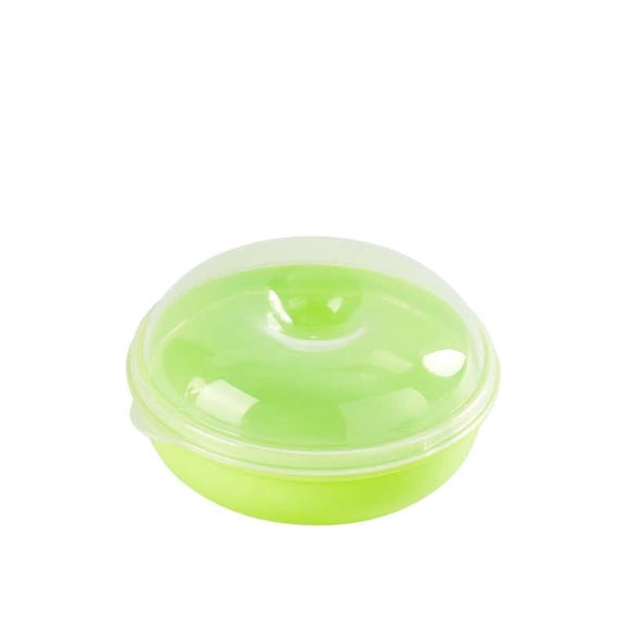 Microwave- Round Food Storage Container with Lid, BPA-Free PP Portable Breakfast Bread and Fruit Nut Preservation Box, Freezer- Meal Prep Lunch Box