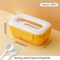 thumbnail image 1 of Microwave Safe Bento Lunch Box for Office Workers | Large Capacity 1000ml | Leak-Proof Insulated Food Container | Easy Clean | Durable Non-Rust | Includes Fork Spoon | Portable Meal Prep, 1 of 2